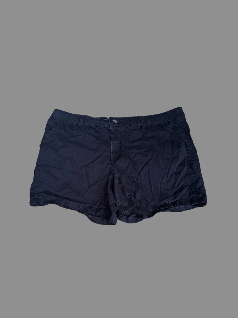 a.n.a Women's black Cotton Bermuda Shorts